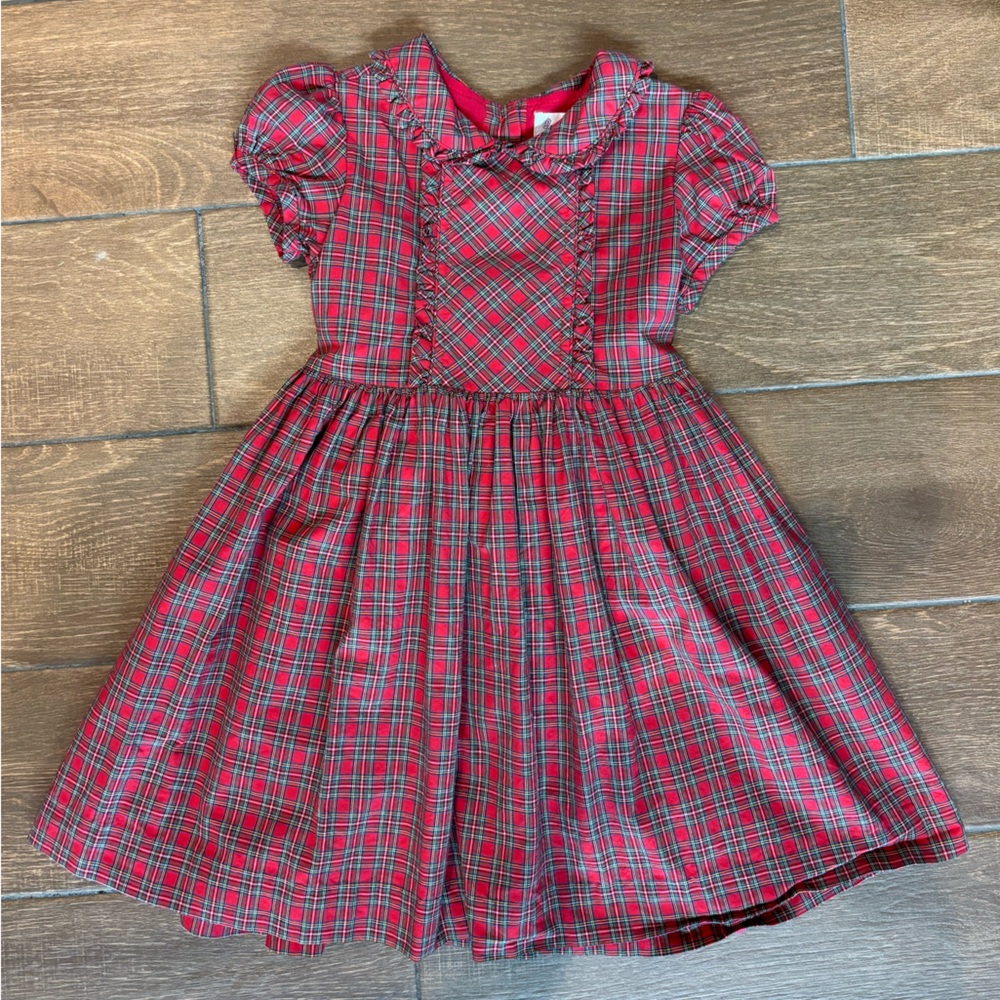 Red Plaid Holiday Dress Rachel Zoe 4T